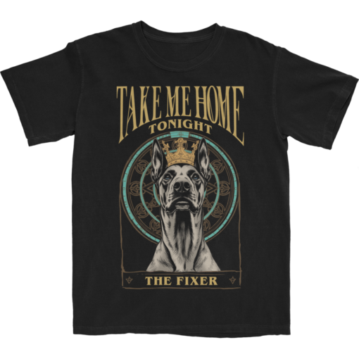 Dog Tarot Card- The Fixer (Black or Beige)